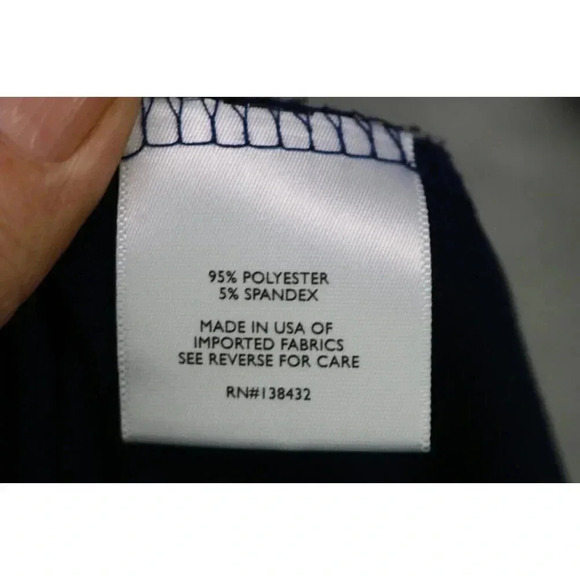 Modcloth Navy Blue Midi Wrap Dress-Size Small-Roll Tabbed 3/4 Sleeves - Picture 8 of 11